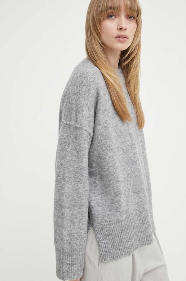 Day Birger et Mikkelsen Vuneni pulover Day Birger et Mikkelsen Josie - Cozy Days RD za žene, boja: siva, lagani, DAY100420