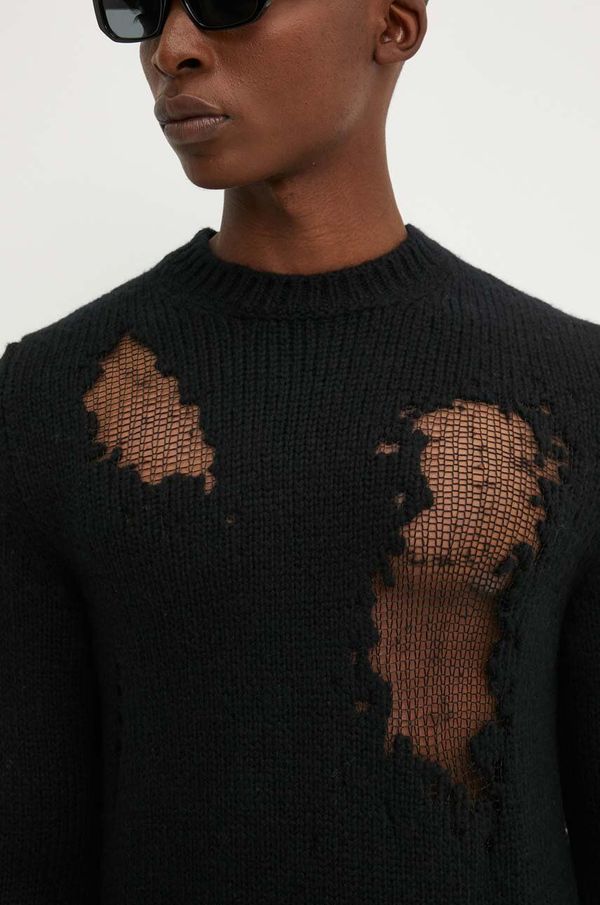 Diesel Vuneni pulover Diesel K-NORMAN za muškarce, boja: crna, A15189.0SJAT