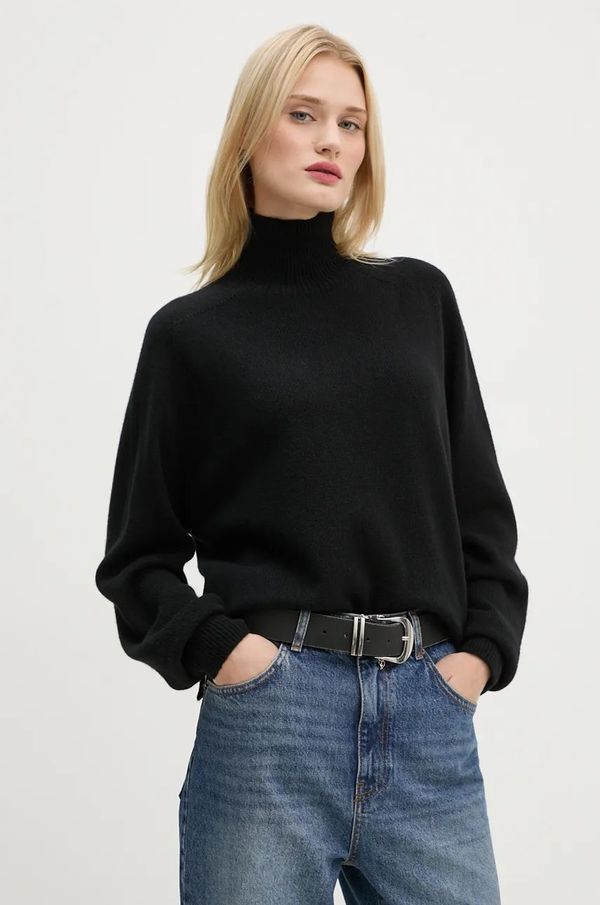 Drykorn Vuneni pulover Drykorn za žene, boja: crna, s dolčevitom