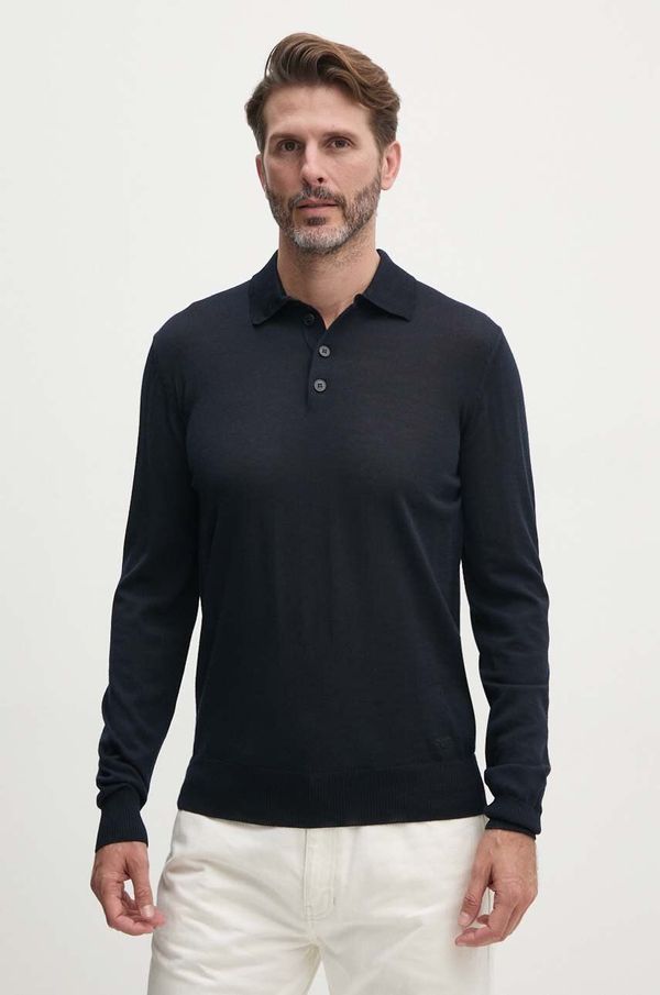 Emporio Armani Vuneni pulover Emporio Armani za muškarce, boja: tamno plava, lagani, 8N1MV6 1M67Z