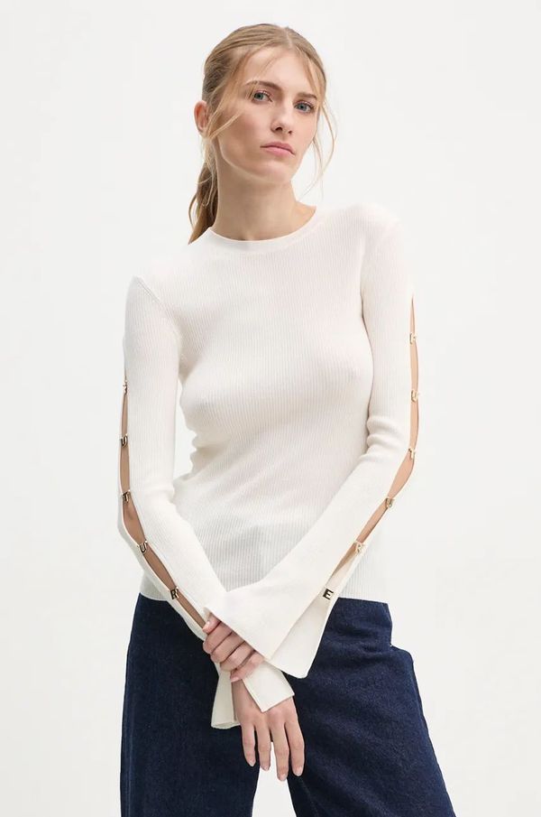 From Future Vuneni pulover FROM FUTURE za žene, boja: bež, lagani, WTO02295