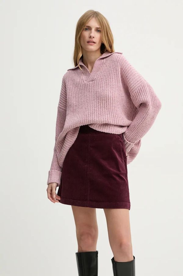 G-Star Raw Vuneni pulover G-Star Raw za žene, boja: ružičasta, D25220-D890