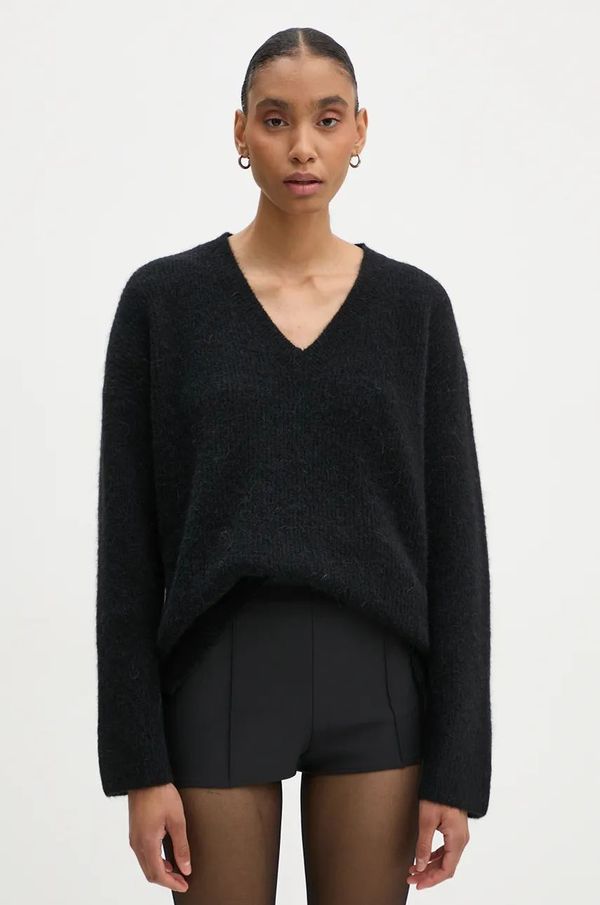 Gestuz Vuneni pulover Gestuz za žene, boja: crna
