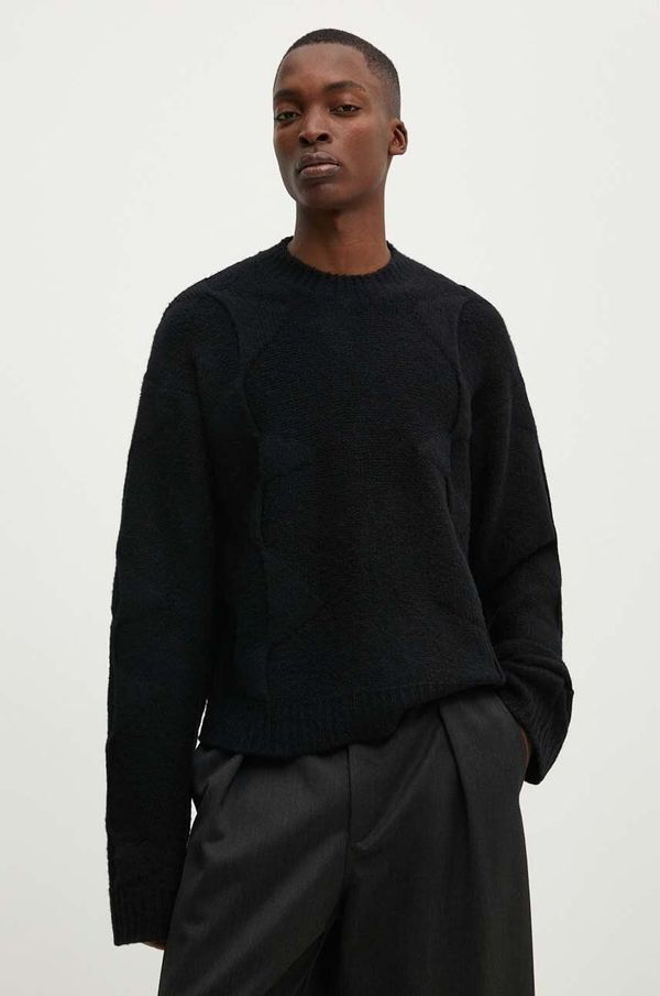 HELIOT EMIL Vuneni pulover Heliot Emil boja: crna, topli, M.07.063.BLK01