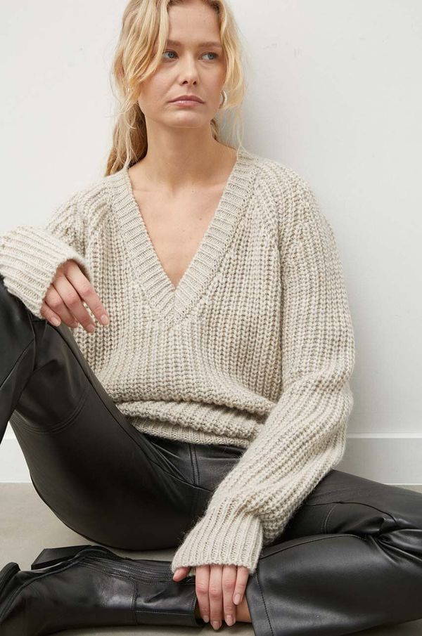 Herskind Vuneni pulover Herskind za žene, boja: bež