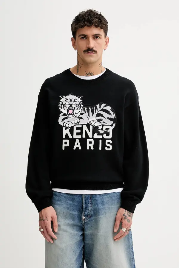 Kenzo Vuneni pulover Kenzo Happy Tiger