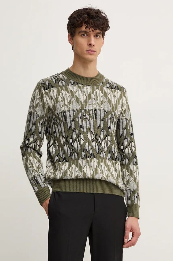 Liu Jo Vuneni pulover Liu Jo za muškarce, boja: zelena, topli, QF4030 MA25P