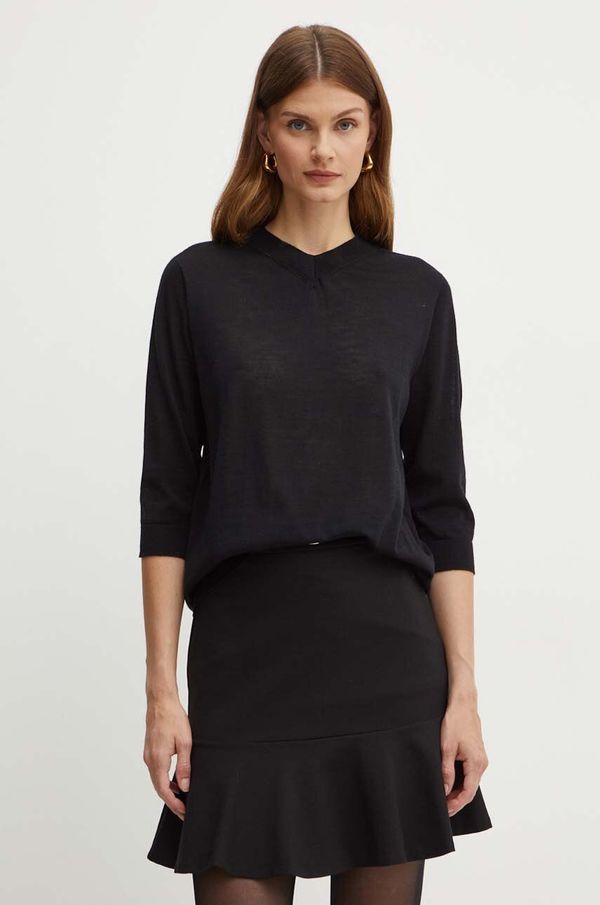 Liviana Conti Vuneni pulover Liviana Conti za žene, boja: crna, lagani, F4WA07