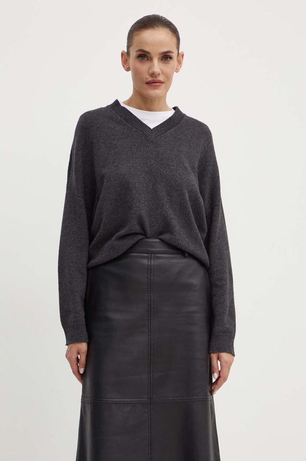 Liviana Conti Vuneni pulover Liviana Conti za žene, boja: siva, lagani, F4WC07