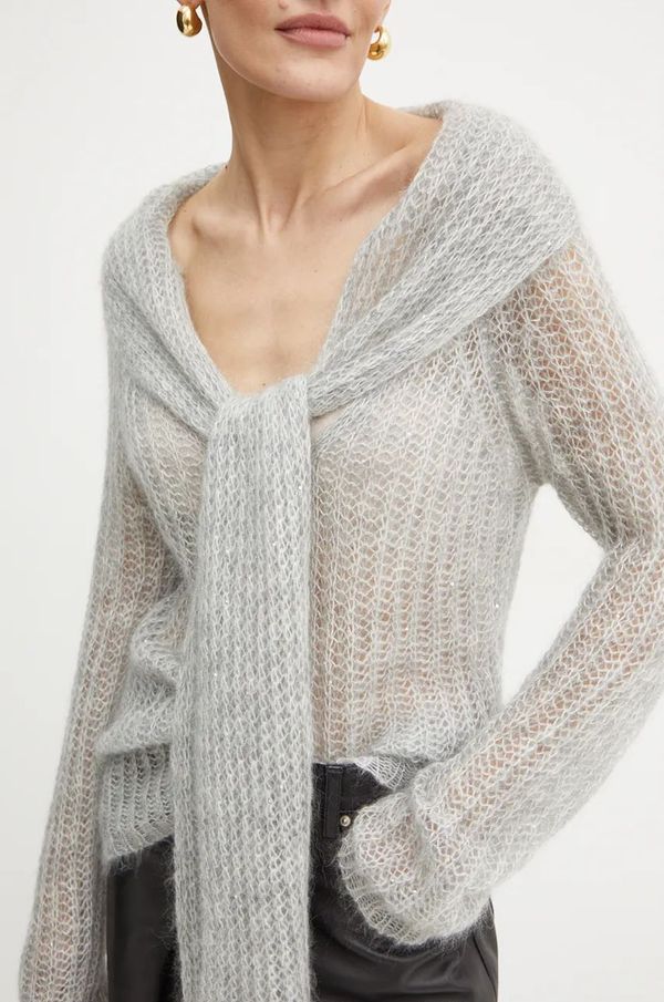 Liviana Conti Vuneni pulover Liviana Conti za žene, boja: siva, lagani, L4WG56