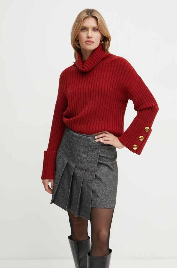 Luisa Spagnoli Vuneni pulover Luisa Spagnoli za žene, boja: bordo, s dolčevitom, 58533