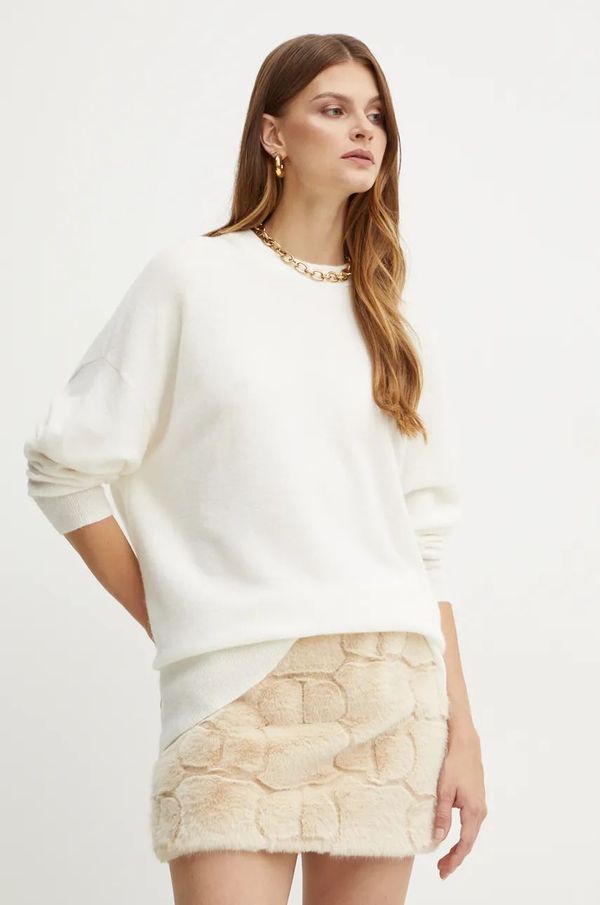 Marella Vuneni pulover Marella za žene, boja: bež, lagani, 2423366122200