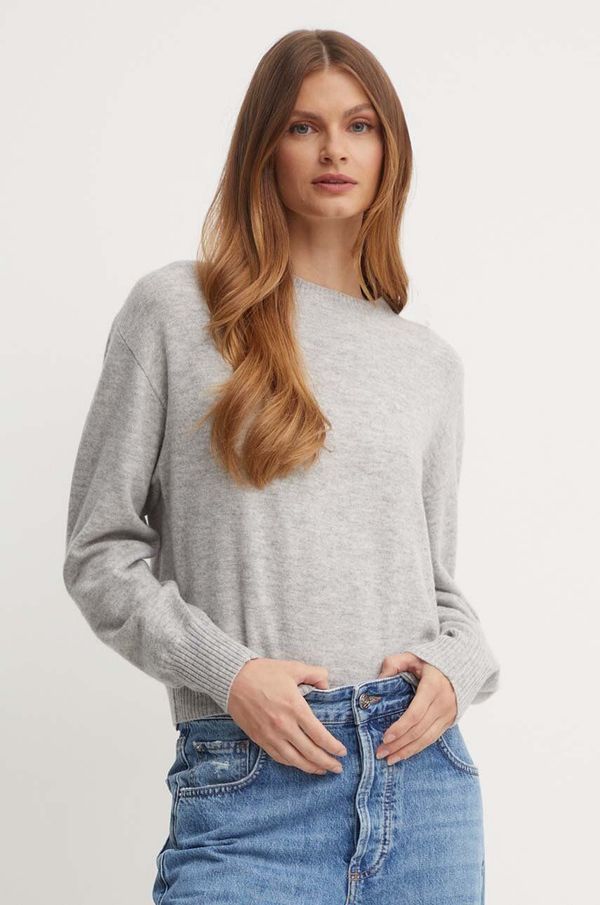 Marella Vuneni pulover Marella za žene, boja: siva, 2423366181200