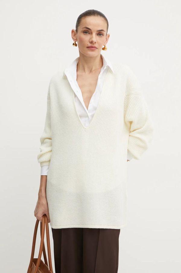 Max&Co. Vuneni pulover MAX&Co. za žene, boja: bež, lagani, 2426366054200