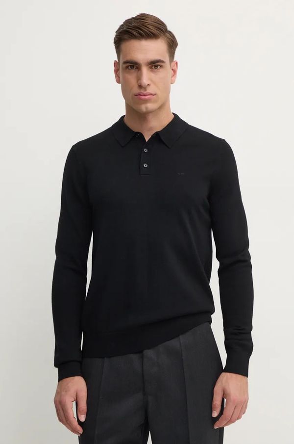 Michael Kors Vuneni pulover Michael Kors za muškarce, boja: crna, lagani, CF460F67AP