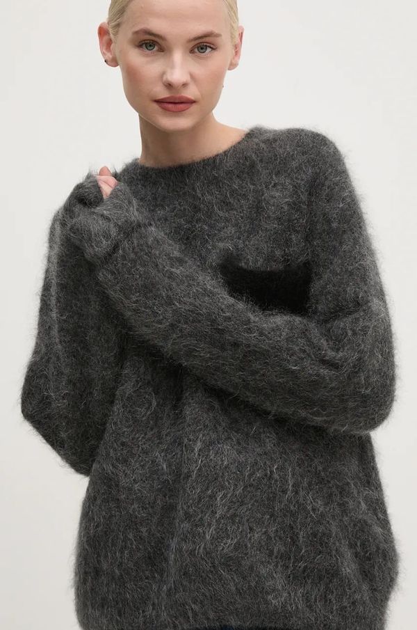 Mos Mosh Vuneni pulover Mos Mosh za žene, boja: siva, 165920