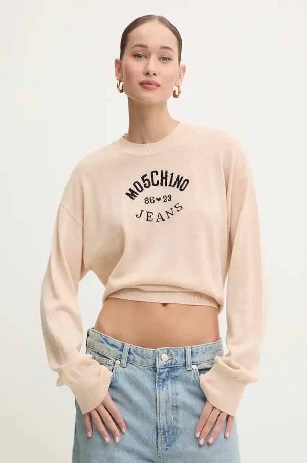 Moschino Jeans Vuneni pulover Moschino Jeans