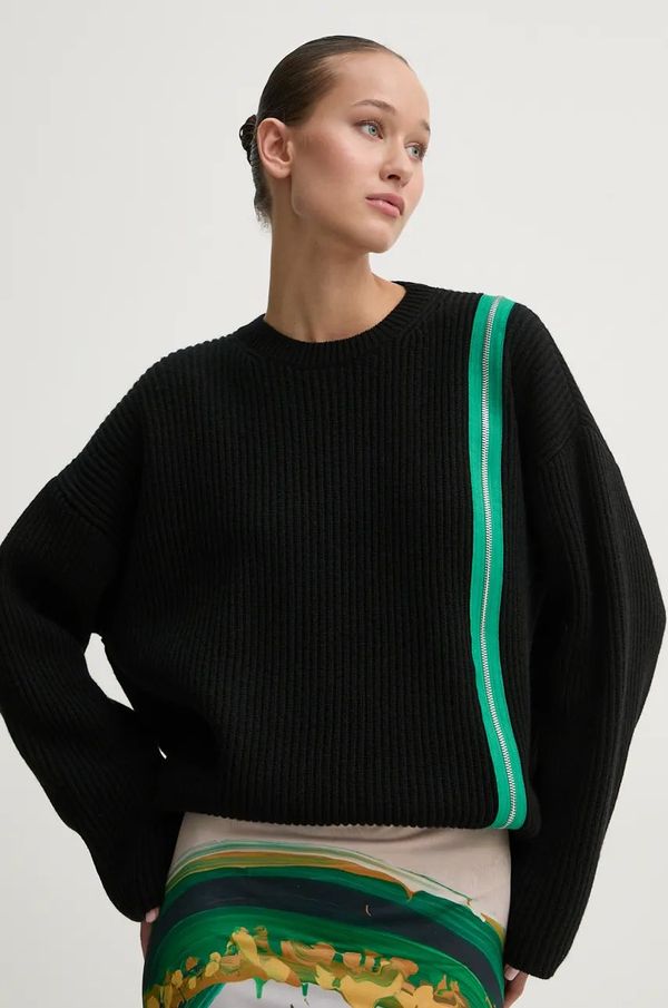 MSGM Vuneni pulover MSGM za žene, boja: crna, topli, 3742MDM203.247593