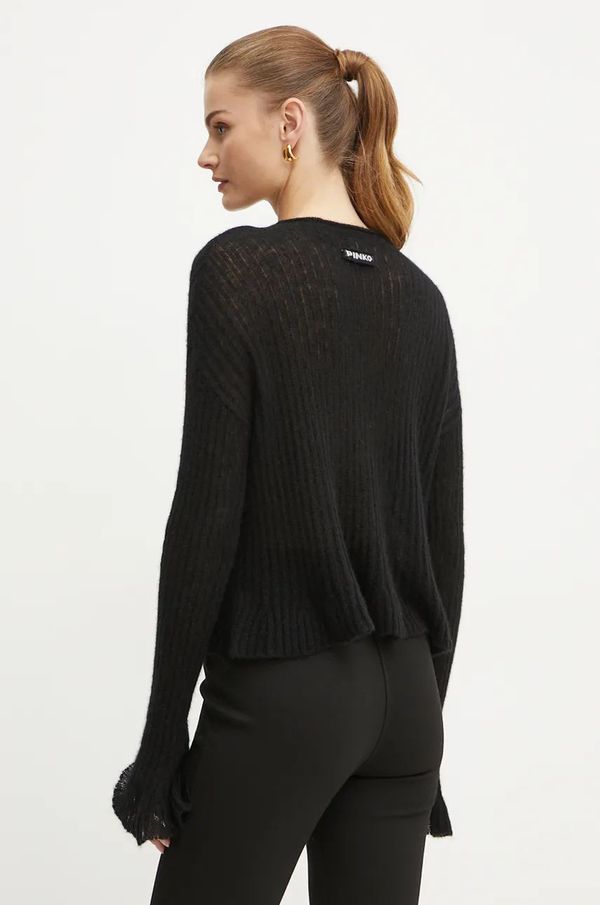 Pinko Vuneni pulover Pinko za žene, boja: crna, lagani, 104347 A26W