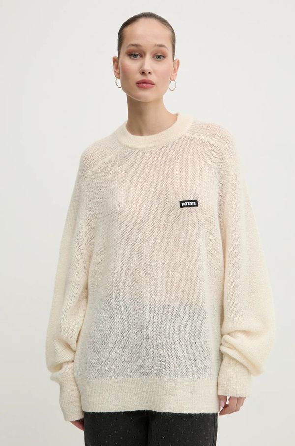Rotate Vuneni pulover Rotate za žene, boja: bež, 113769857