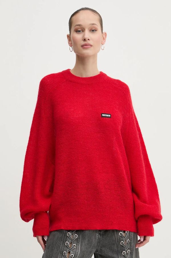 Rotate Vuneni pulover Rotate za žene, boja: crvena, lagani, 1137693017