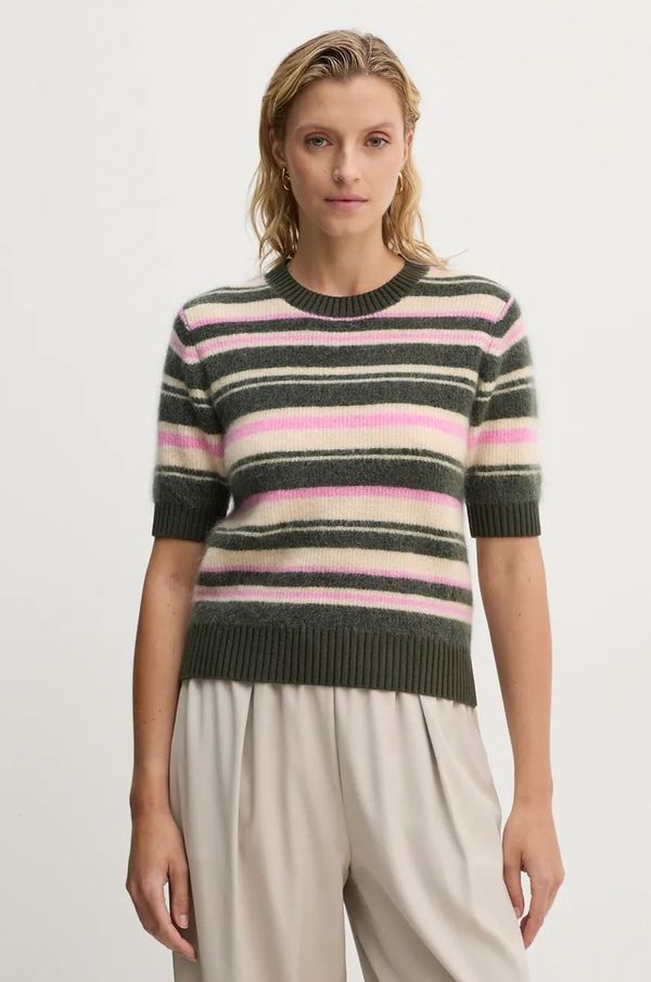 Samsoe Samsoe Vuneni pulover Samsoe Samsoe JEANNE za žene, boja: zelena, lagani, F23300142