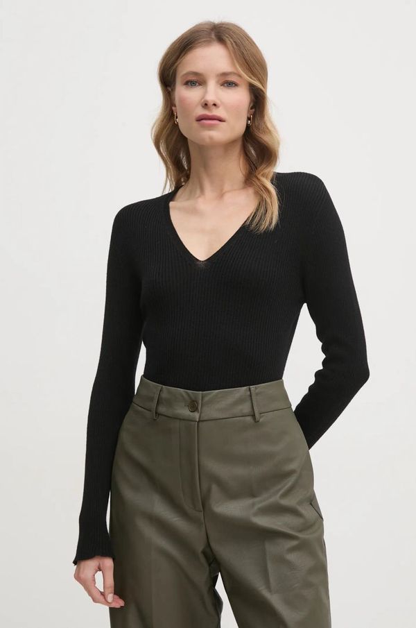 Sandro Ferrone Vuneni pulover Sandro Ferrone za žene, boja: crna, SFS69YBEQUATTRO