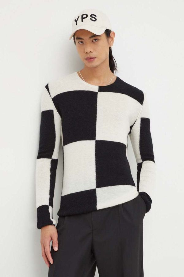 Tiger of Sweden Vuneni pulover Tiger Of Sweden za muškarce, boja: bež, lagani