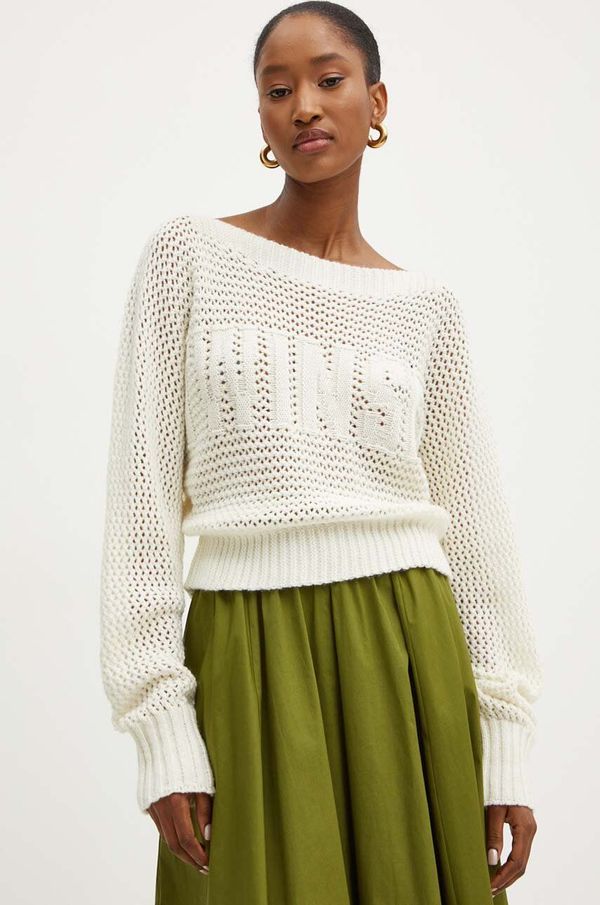 Twinset Vuneni pulover Twinset za žene, boja: bež, topli, 242TP3231