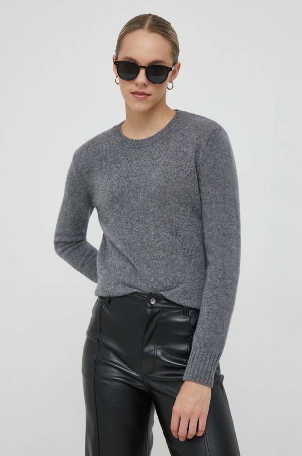 United Colors of Benetton Vuneni pulover United Colors of Benetton za žene, boja: siva, lagani