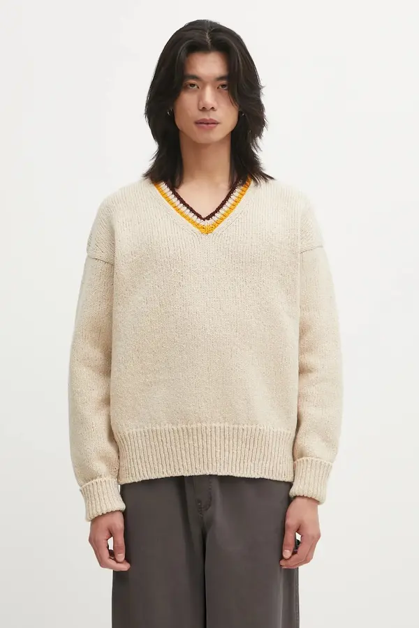 Visvim Vuneni pulover Visvim COLLEGE V-NECK