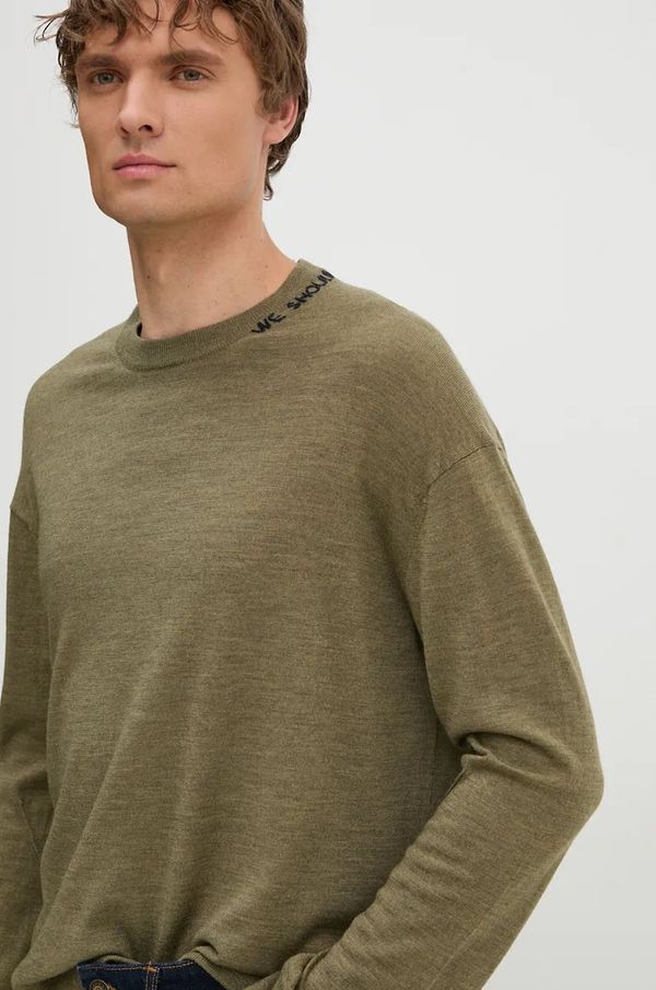 Zadig&Voltaire Vuneni pulover ZADIG&VOLTAIRE za muškarce, boja: zelena, KMSW00712