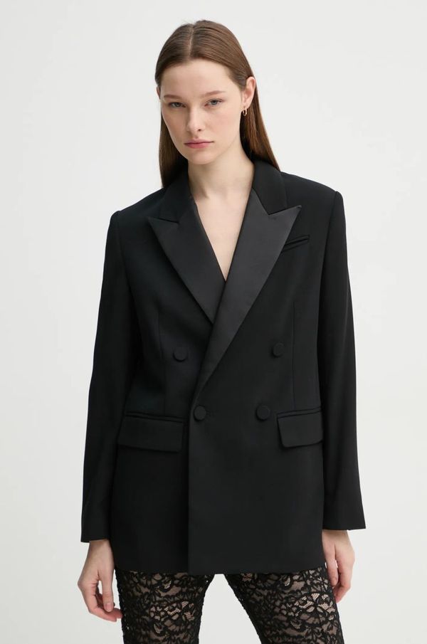 A.L.C. Vuneni sako A.L.C. boja: crna, dvoredno zakopčavanje, bez uzorka, 1JAKT00977