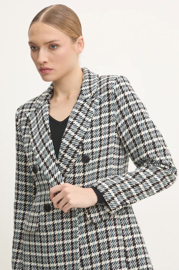 Answear Lab Vuneni sako Answear Lab dvoredno zakopčavanje, s uzorkom