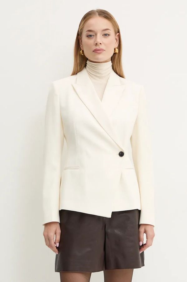 Boss Vuneni sako BOSS boja: bež, dvoredno zakopčavanje, bez uzorka, 50528913