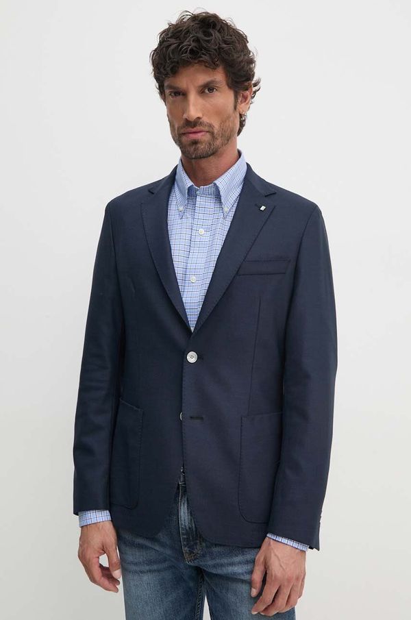 Boss Vuneni sako BOSS boja: tamno plava, 50480317