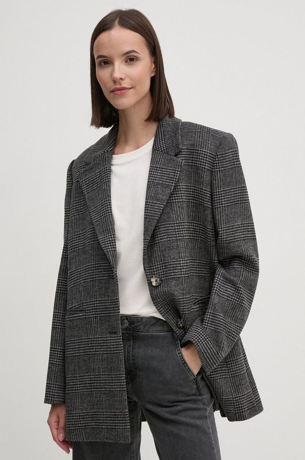 DKNY Vuneni sako Dkny boja: siva, jednoredno zakopčavanje, s uzorkom, D2G4A197