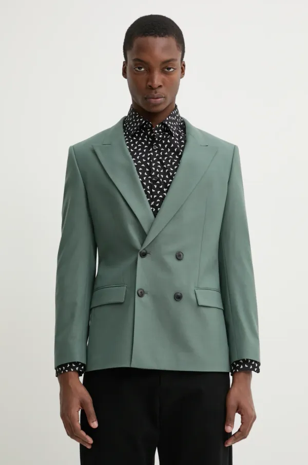 HUGO Vuneni sako HUGO boja: zelena, 50537779