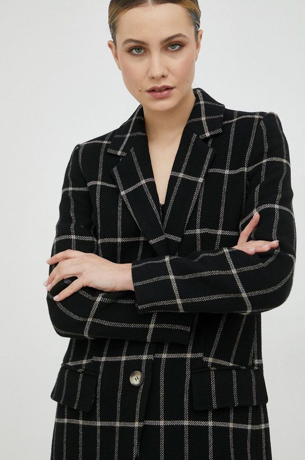 Ivy Oak Vuneni sako Ivy Oak boja: crna, jednoredno zakopčavanje, s uzorkom