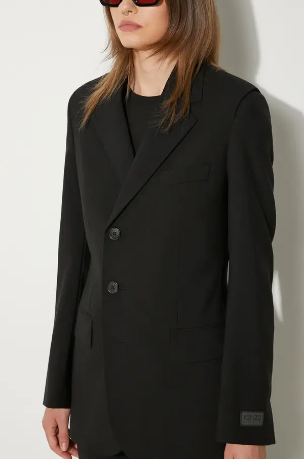 Kenzo Vuneni sako Kenzo Virgin Wool Waisted Blazer