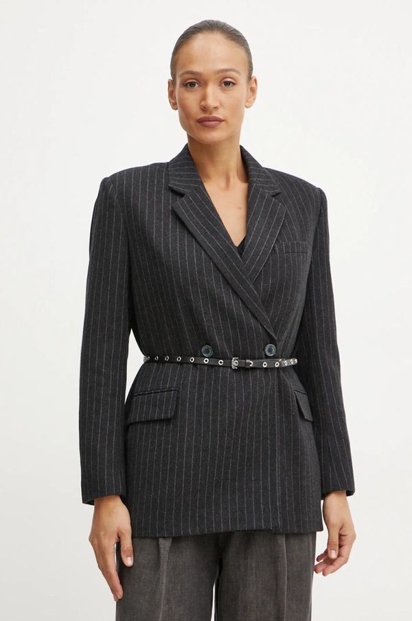 MICHAEL Michael Kors Vuneni sako MICHAEL Michael Kors boja: siva, oversize, s uzorkom, MF4108DF2A