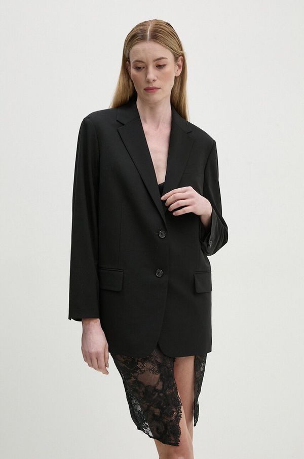 Theory Vuneni sako Theory boja: crna, oversize, bez uzorka, O0701106