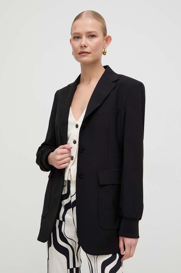 Weekend Max Mara Vuneni sako Weekend Max Mara boja: crna, jednoredno zakopčavanje, bez uzorka
