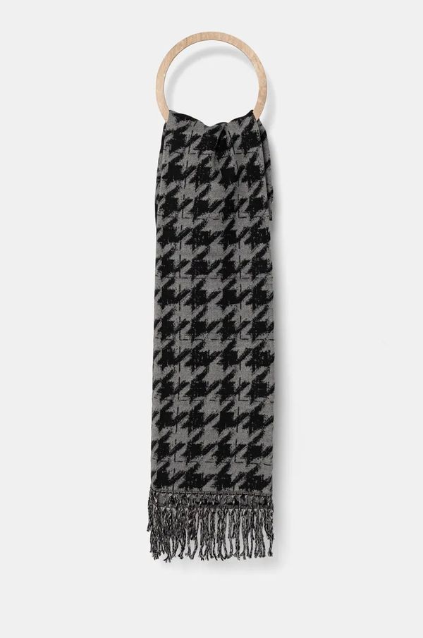 Answear Lab Vuneni šal Answear Lab boja: crna, s uzorkom