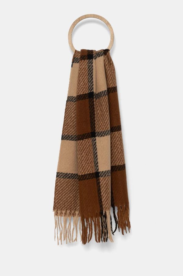 Answear Lab Vuneni šal Answear Lab boja: smeđa, s uzorkom