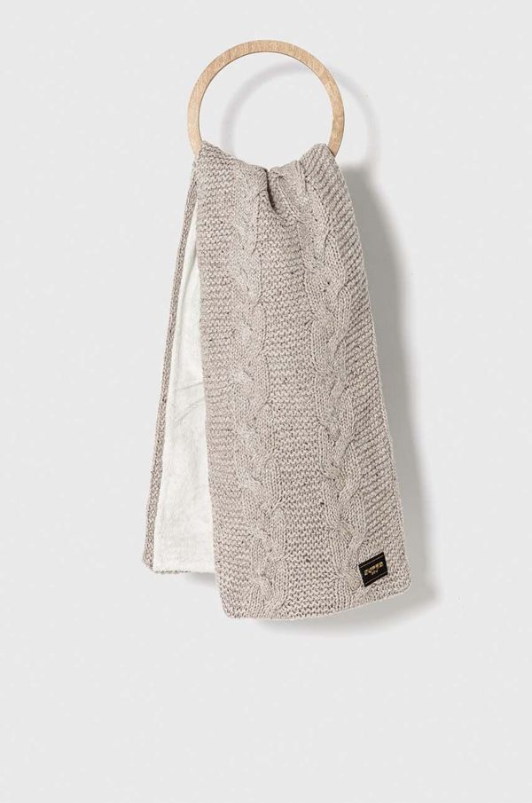 Superdry Vuneni šal Superdry boja: bež, bez uzorka