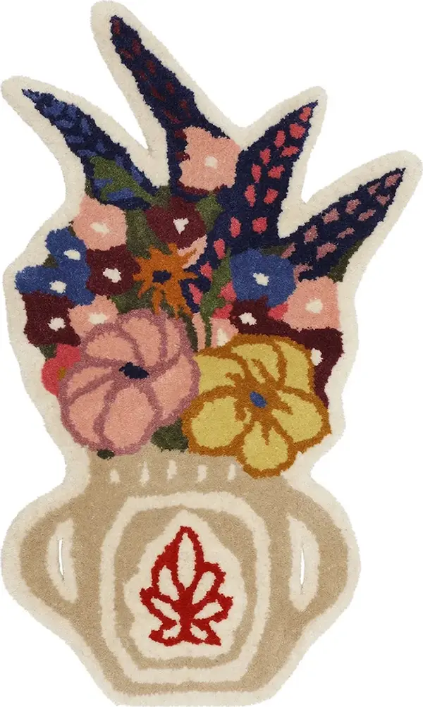 Bongusta Vuneni tepih Bongusta Flower Vase 55 x 75 cm