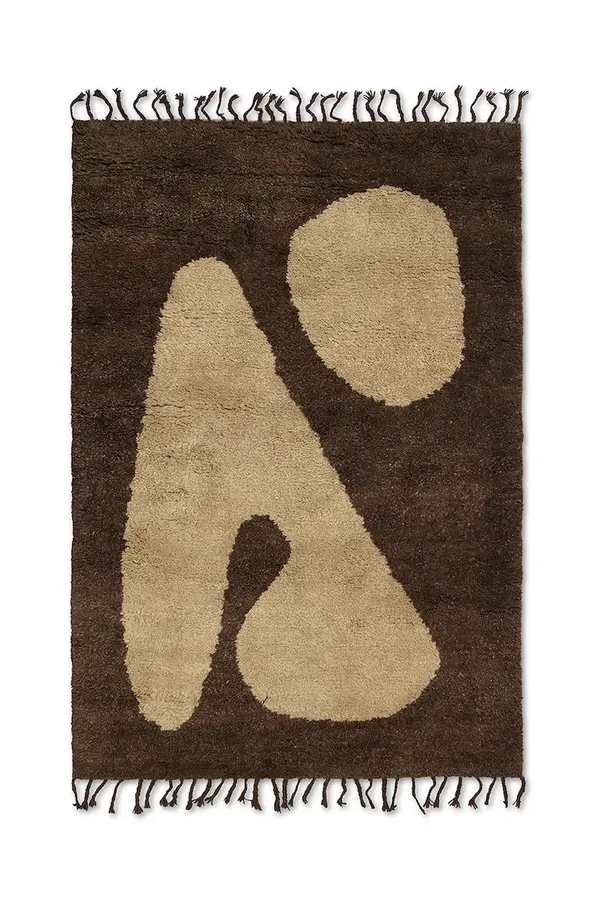 Ferm Living Vuneni tepih ferm LIVING Abstract Rug 80 x 120 cm