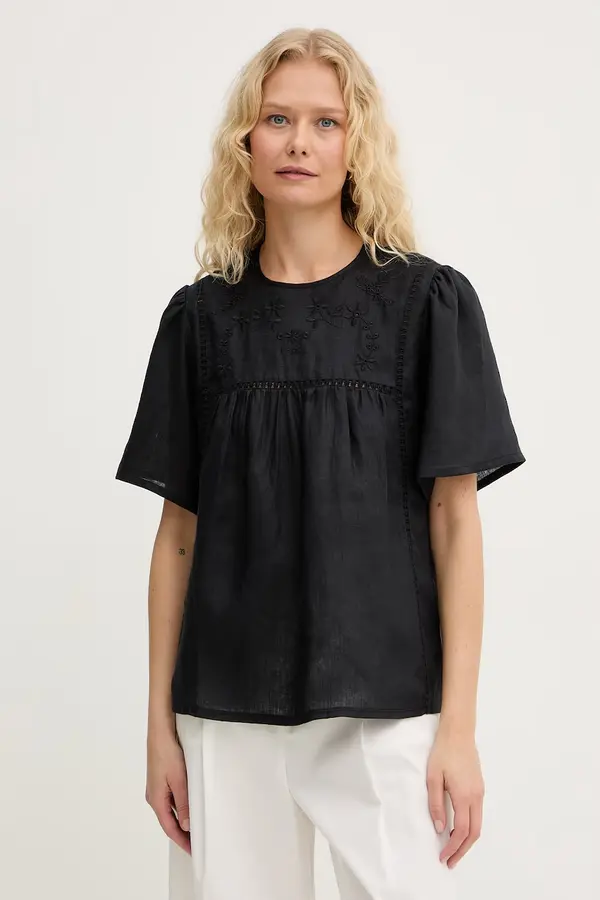 Weekend Max Mara Weekend Max Mara bluza za žene od lana BACINO