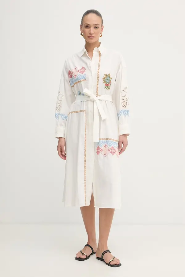 Weekend Max Mara Weekend Max Mara haljina u stilu košulje od pamuka